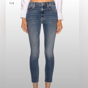 Mother high waisted looker ankle fray size 29